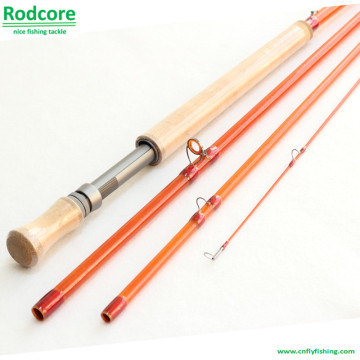 Gelb Yr1206-4 Klassische Moderate Fiberglas Spey Fly Rod